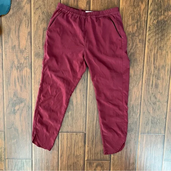 Marine Layer Allison Trouser lot burgundy teal navy blue Small